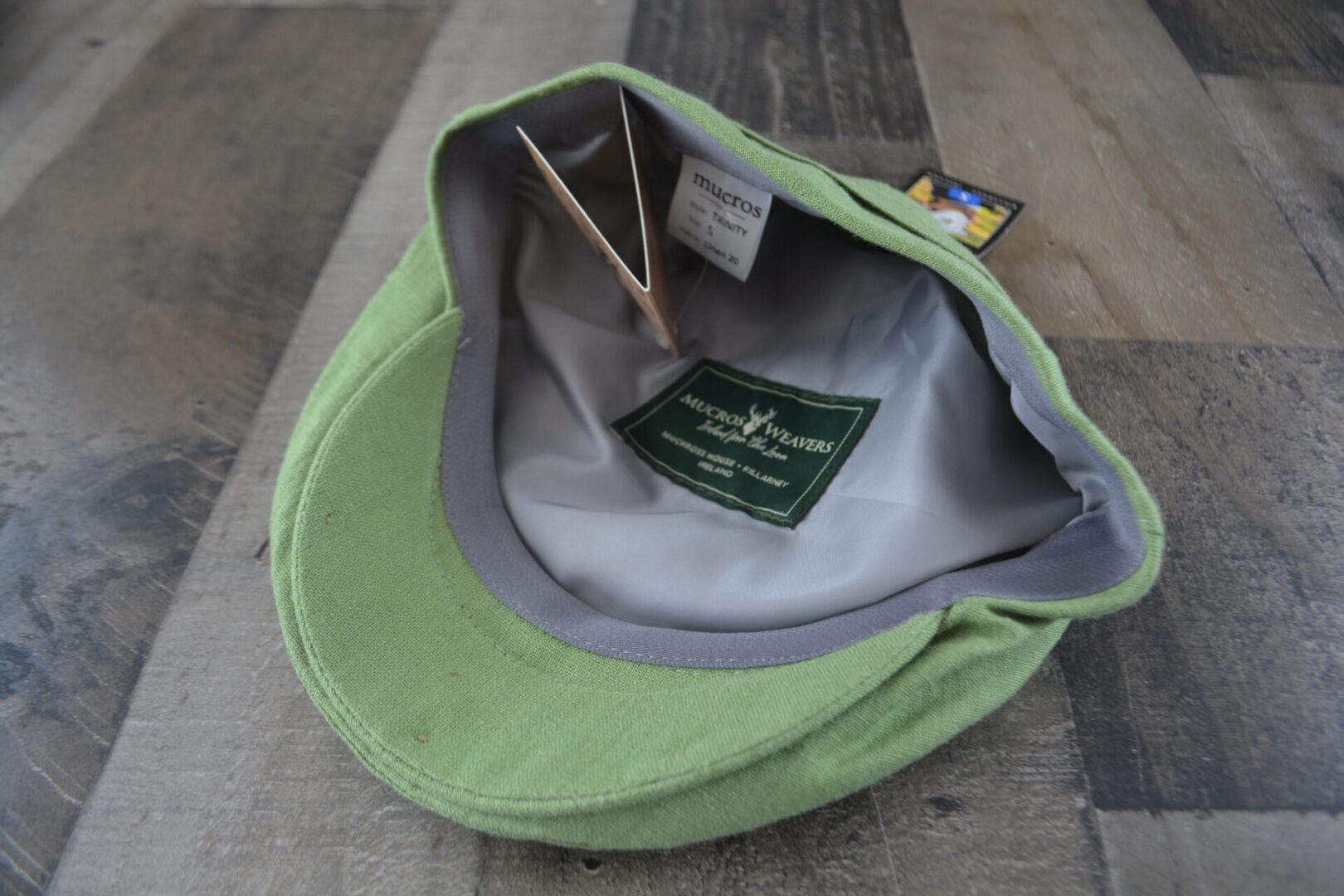 Irish - Linen Flat Cap - Olive - Image 18