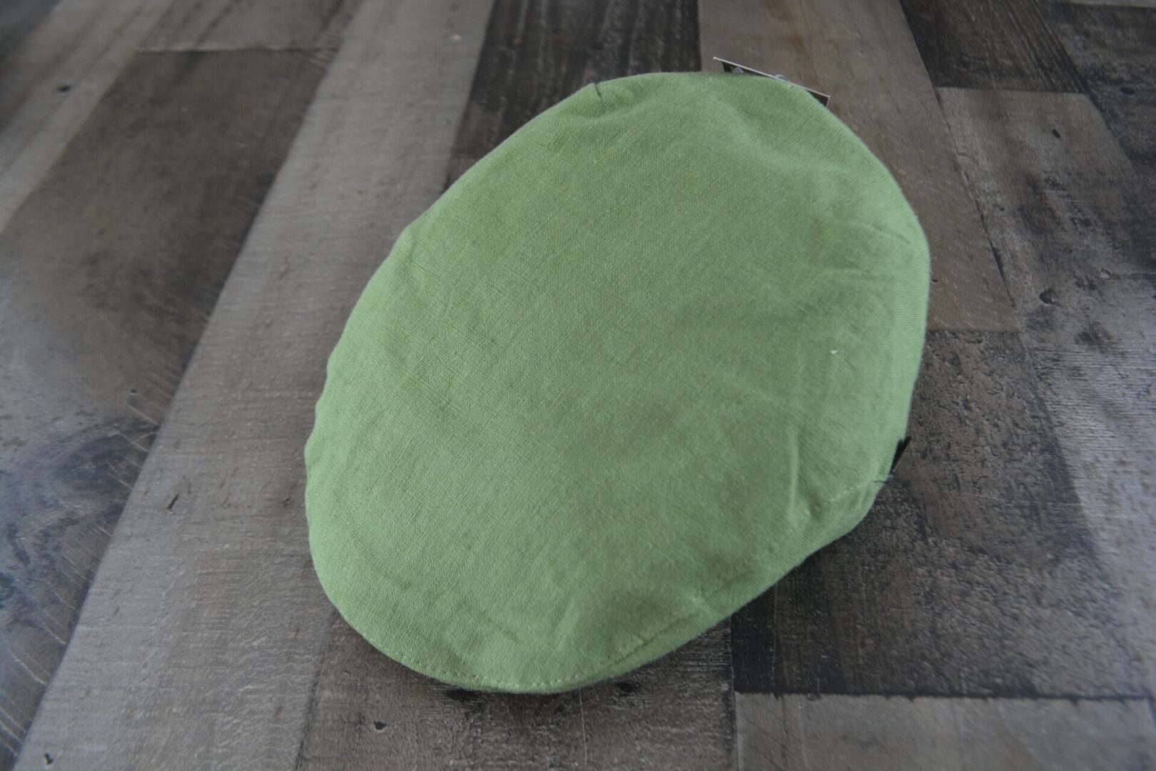 Irish - Linen Flat Cap - Olive - Image 6