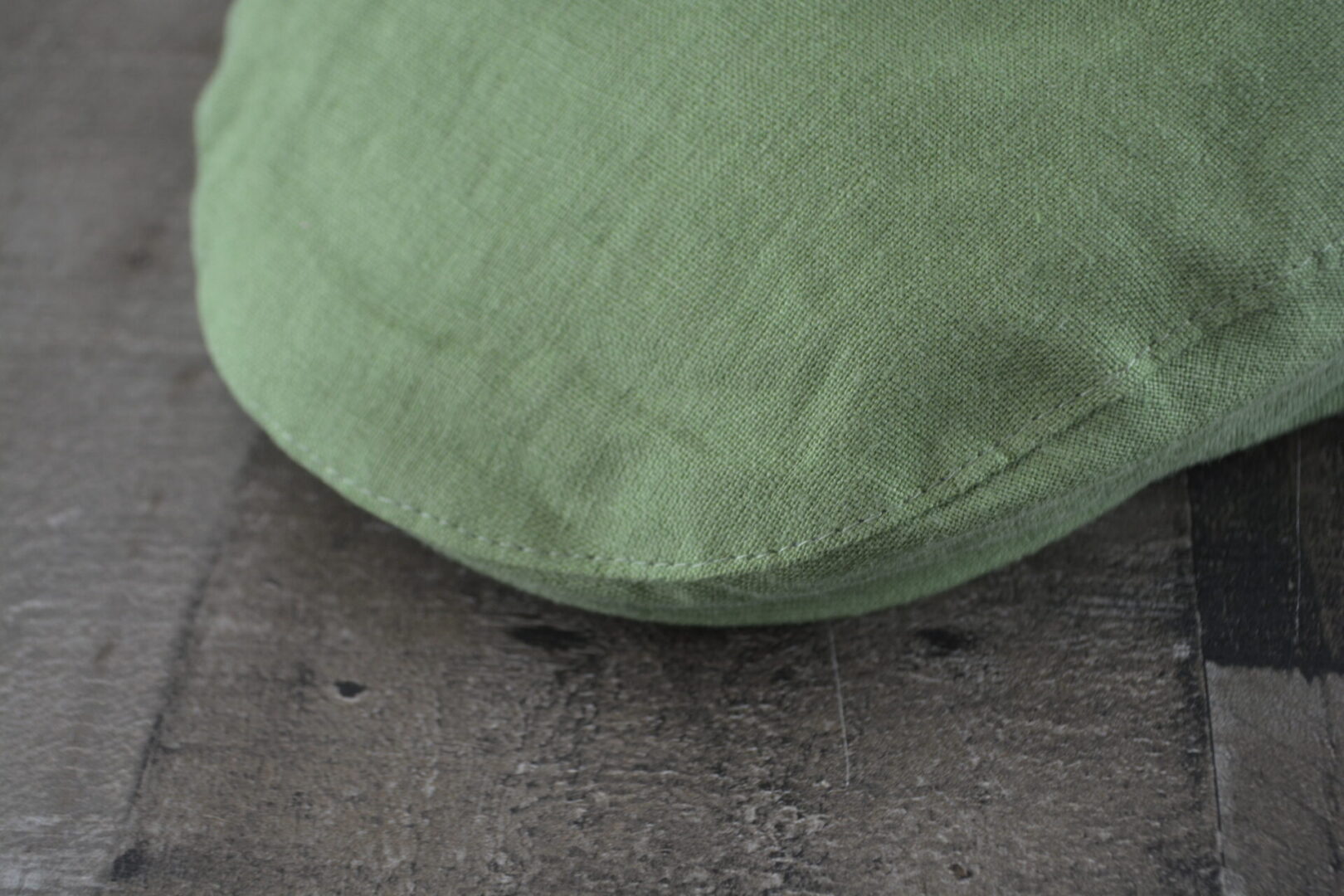 Irish - Linen Flat Cap - Olive - Image 8