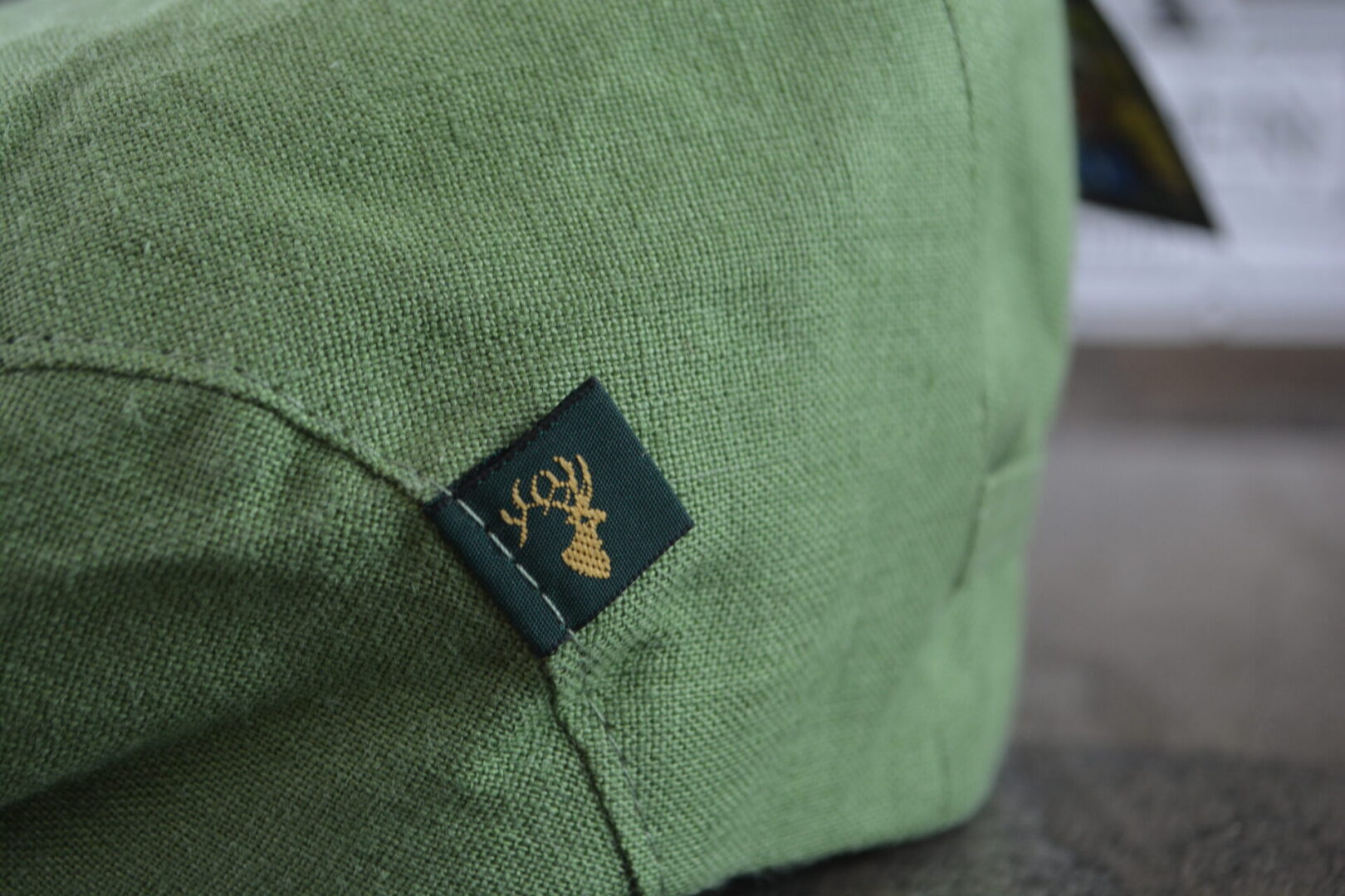 Irish - Linen Flat Cap - Olive - Image 19