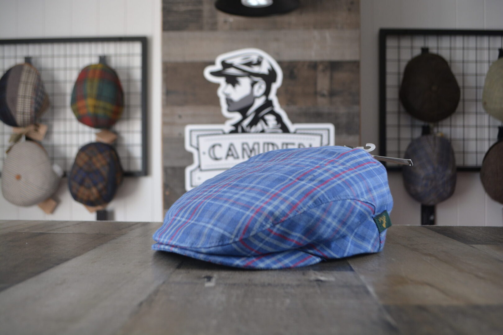 Irish Linen 7 - Blue Plaid